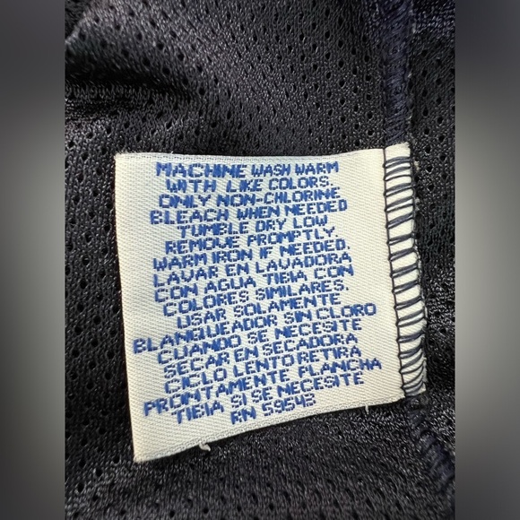 Vintage Men’s Athletech Basketball Jersey Sz X-Large Navy‎ Blue  Y2K - Picture 5 of 6